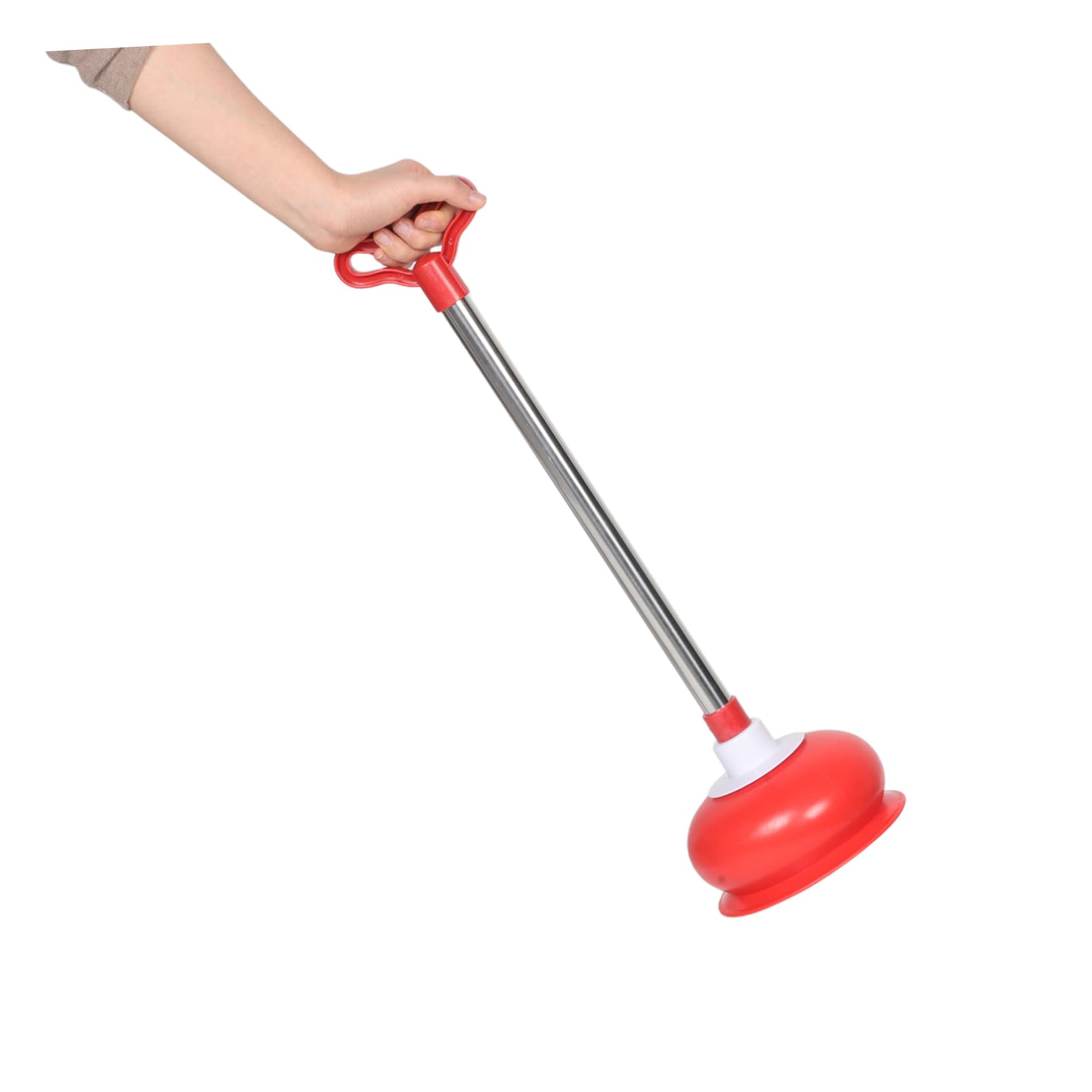 Healeved Ventosa Stura WC con Manico in Acciaio Inox, PVC, Rapida | Casa e Luoghi Pubblici, Compatto e Salvaspazio, Uso Ampio, Accessorio Bagno Colore Casuale