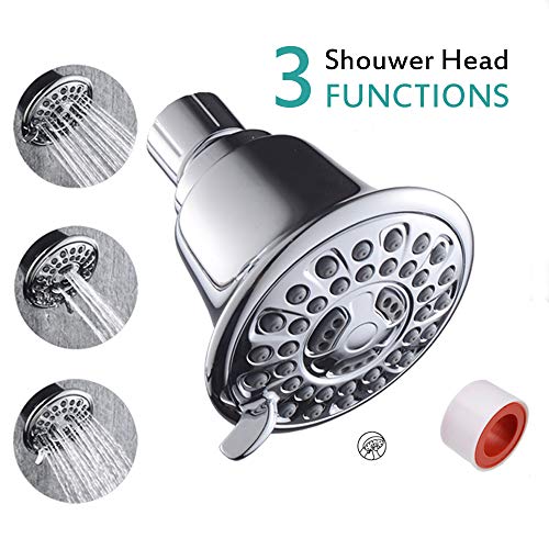 3.2″ Shower Head-Multifunction high pressure shower head -Wall Mount, Bathroom Showerhead With Swivel