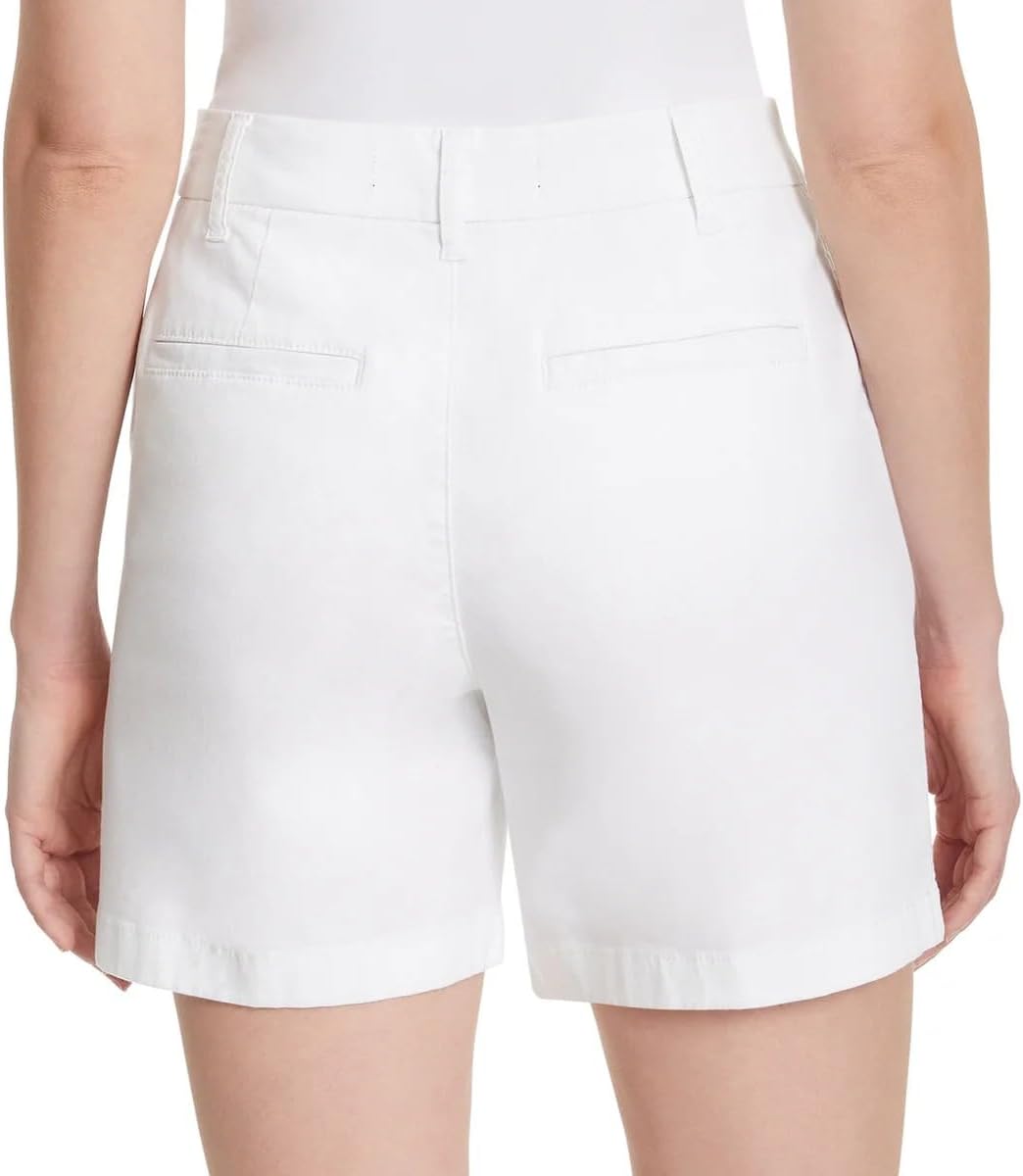 Gloria Vanderbilt Women High Rise Cotton Chino Shorts - Image 3