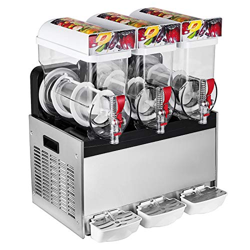 Moracle 3 x 15L Slusheis Maschine 500W/600W Slush Maker kommerziell Slush Ice Machine Slush Eismaschine Frozen Drink (3… – Bild 4