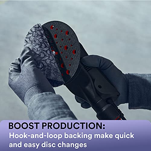 Image of 3M Xtract Net Disc 710W, 6 in, 12 Piece Multi-Pack Hook and Loop Sanding Discs, 80+, 120+, 180+, 220+, 240+, 320+, Virtually Dust-Free, Assorted Grades, 66585 , Purple