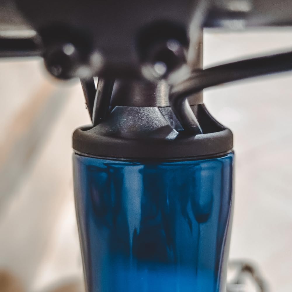 DJC Bike Integrated Cable Routing Threadless Headset 52mm Inner Line Bearing Headset for Straight and Tapered Fork (Nylon Cap)