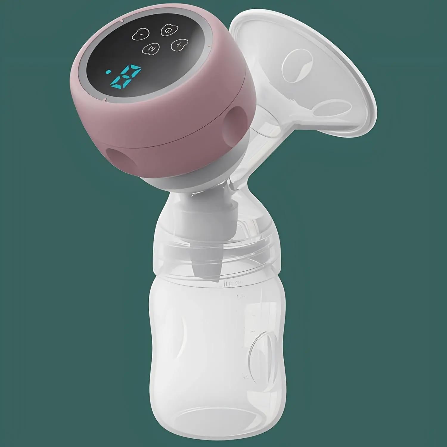 Hands Free Breast Pump, Wearable Breastfeeding Pump, Lightweight Portable Electric Pump 4 Modes & 12 Suction Levels, Comfortable & Low Noise, 24mm Flange, 1 Pack-image-4