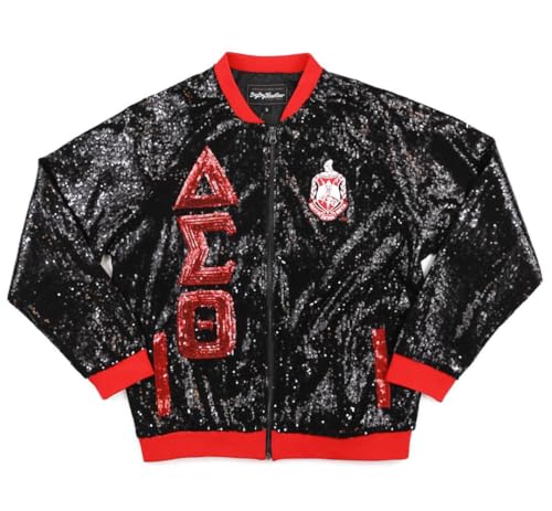 Delta Sigma Theta M4 Sequin Jacket Black