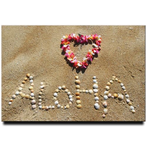Aloha Fridge Magnet Hawaii Maui Oahu Travel Souvenir Honolulu Waikiki Polynesia