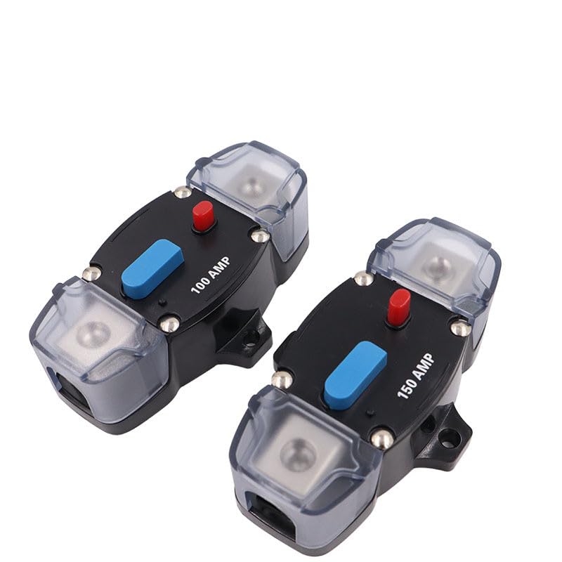 12-48V 1Pcs Car RV Yacht Boat for Audio Modification Automatic Circuit Breaker Recovery Power Circuit Protection Safety Switch Auto - (Color Name: 300A)