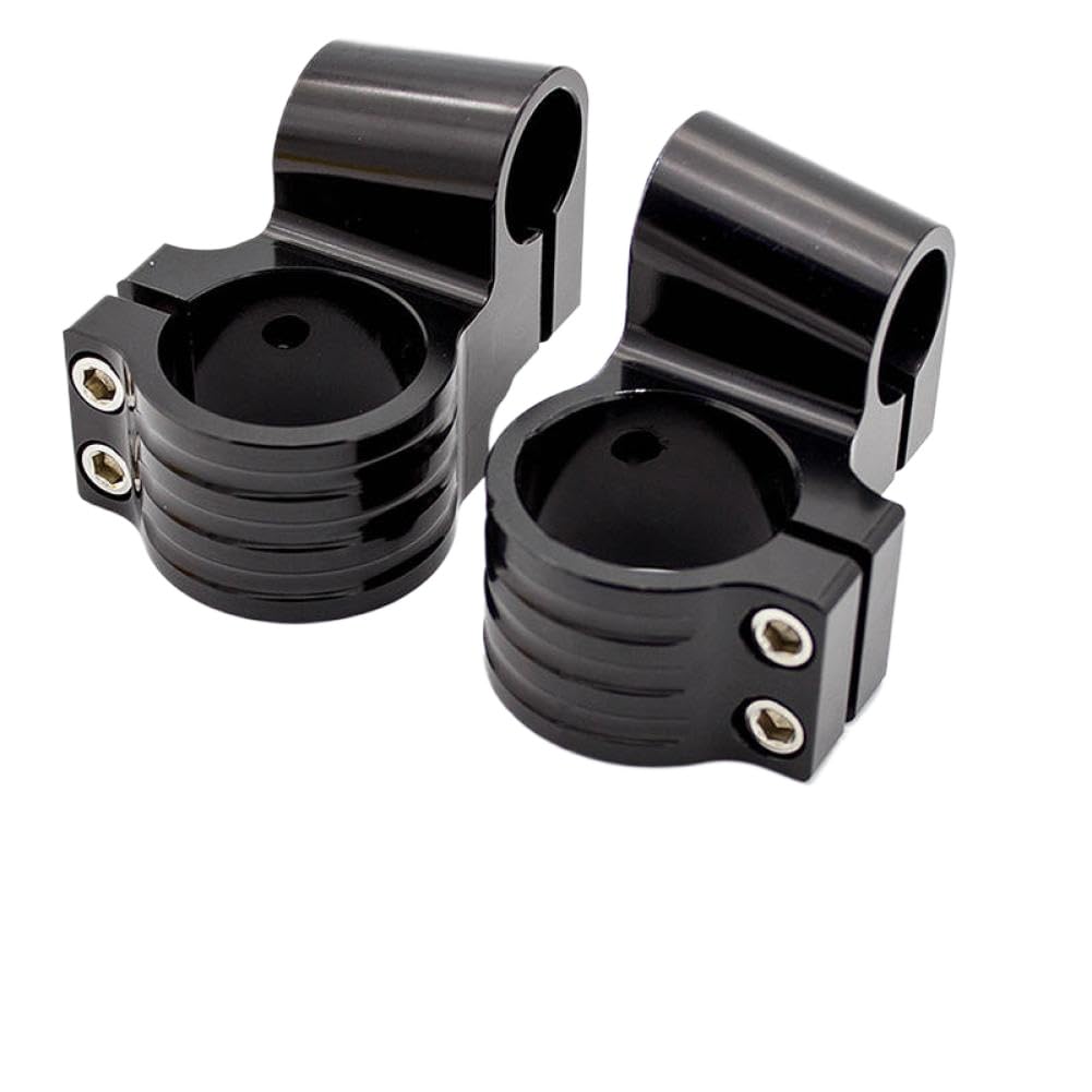 Roqxuzezt Riser Black 31Mm Handlebar Riser Clamp 31 33 35 36 37 41 43 45 46 47 48 50 51 52 53 54 Mm Compatible With Motorcycle Cafe Racer Clip On Fork(Riser Black 31Mm)