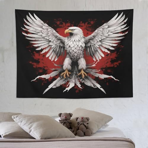 Tenture murale tapisserie aigle PAZZK 150x200cm ornement salon et chambre