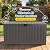 Outdoor Storage Box, 60 Gallon Waterproof Deck Box, Lockable Storage Container, Built-in Reinforcing Metal Rod Outside Resin Bin for Patio, Garden, Poolside and Garage