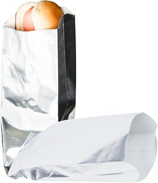 C&S Event Supply Co. Silver Foil Hot Dog Sleeves 9