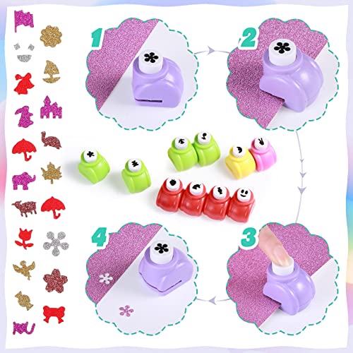 68 Pieces Scrapbook Paper Punch Craft Hole Punches Shape Mini Diy Gift Card Punch Small Scrapbooking Shape Cutters For Kids Nail Arts Stamp Supplies Diy Craft Fun Projects, 68 Styles #TOP5