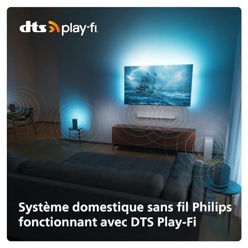 Philips Ambilight 48OLED809 Smart TV OLED 4K - Écran 48 Pouces, Plate-Forme P5 AI Perfect Picture Ultra HD, Google TV, Dolby Vision et Son Dolby Atmos, Fonctionne avec Alexa et Google Assistant
