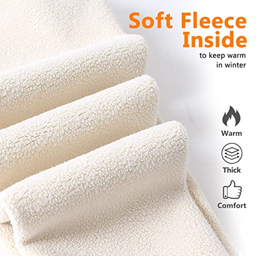 Girls Winter Fleece Lined Leggings Kids Thick Warm Pants for 3-10 Years3