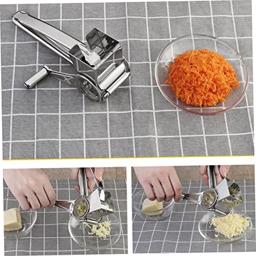 Rallador de manivela de acero inoxidable para cocina miniatura 6