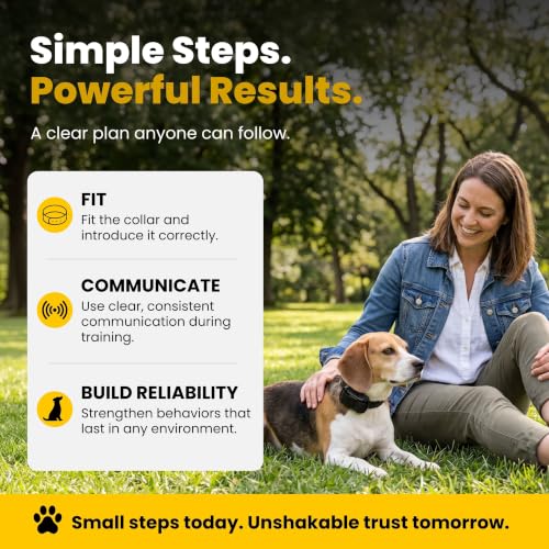 Educator ET-300 Mini E Collar for Dog Training with Remote - 1/2 Mile Range, Waterproof, 100 Blunt Stimulation Levels, Tone or Vibration Mode, Night Light Tracking for Small, Medium & Large Dogs