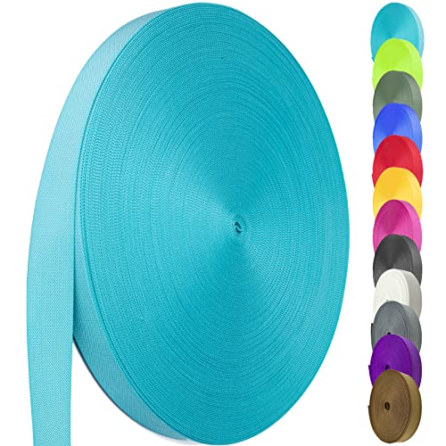 Image of Nylon Webbing 1.5 Inch, Heavy Duty Nylon Webbing Strap 12 Yard,Durable Nylon Strapping for Indoor or Outdoor Gear, DIY Crafting, Repairing, (Blue, 12 Yard)