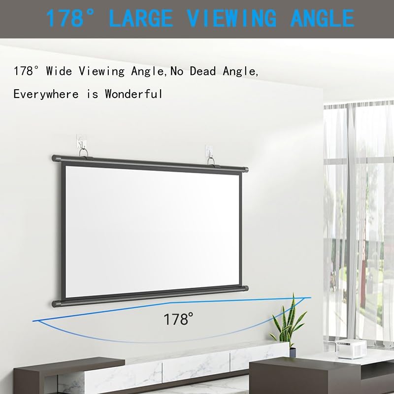 Pantalla manual para proyector portátil 72" 4:3 HD miniatura 2