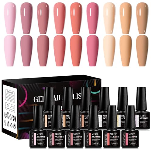Set de 12 esmaltes de uñas en gel MEET ACROSS miniatura 1