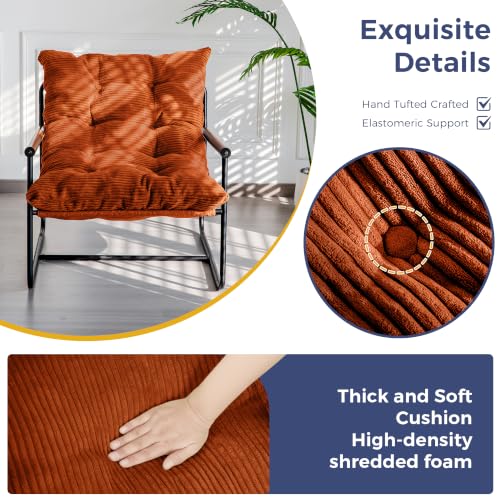 Image of MAXYOYO Modern Accent Chair, Comfy Living Room Chair with Metal Frame