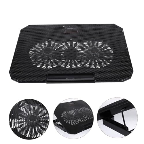 Soporte refrigerado para laptop USB, ajustable en altura y ángulo, silencioso, para notebook y gaming, color negro miniatura 3