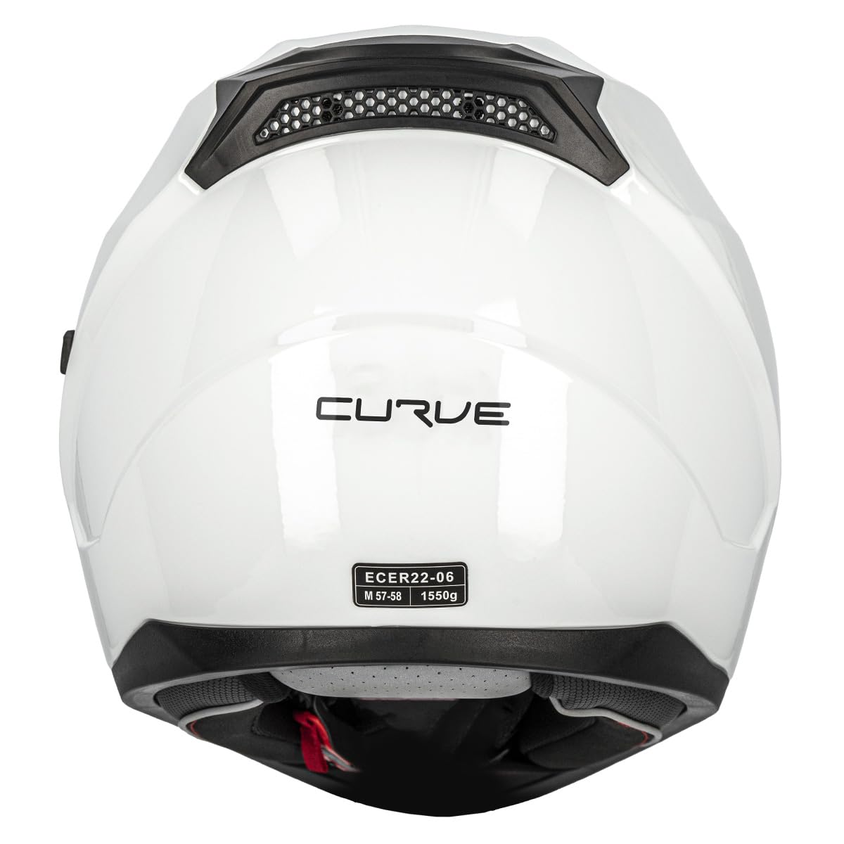 Curve Casco Integral para Moto, Lead, Material Resina ABS termoplástica, Sistema de ventilación, Visor Solar Ahumado, Cierre micrométrico, Adultos, Hombre y Mujer, ECE 22.06