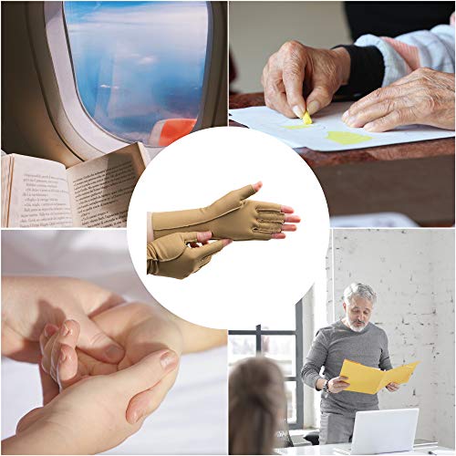 Isotoner Womens One Pair Of Open Finger Cold Weather Gloves, Camel, Medium Us #TOP4