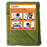 SUNDRY 養生クッションマット 180cm×120cm オリーブ 荷物運搬 引越し 保護 敷物 クッション材