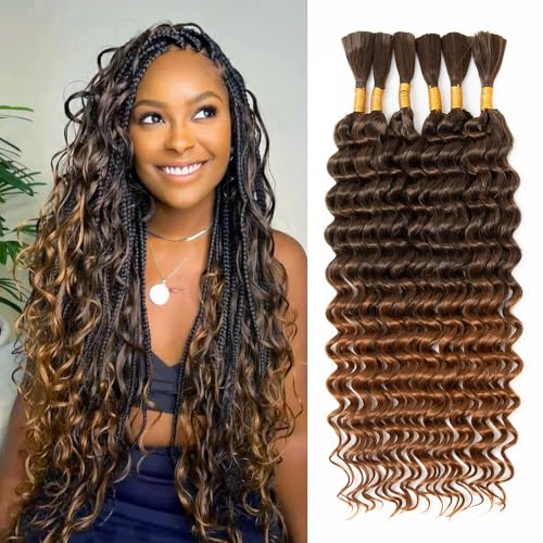 FYIMUYI 200g Curly Deep Wave Bulk