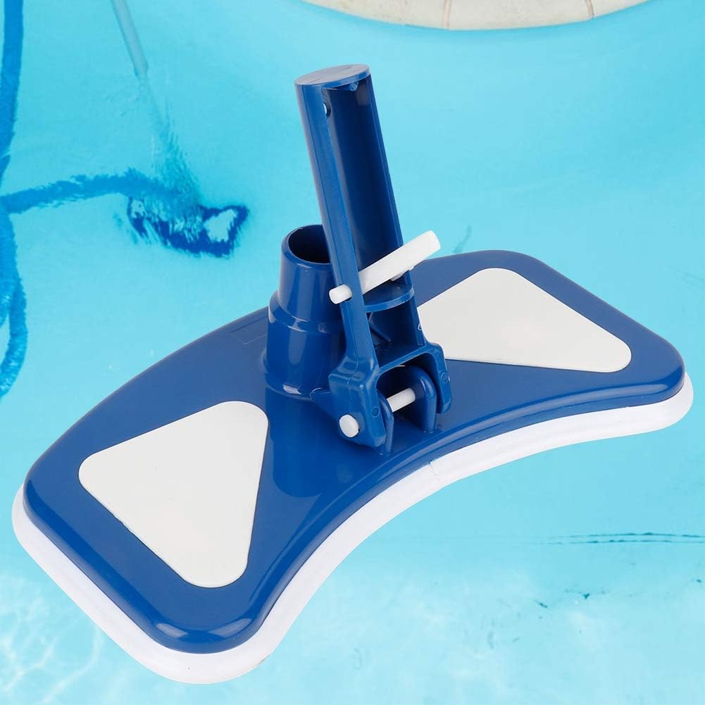 12'' Pool Vacuum Head?¨o?Swimming Pool Curved Blue and White Suction Vacuum Head Brush Pool Tools
