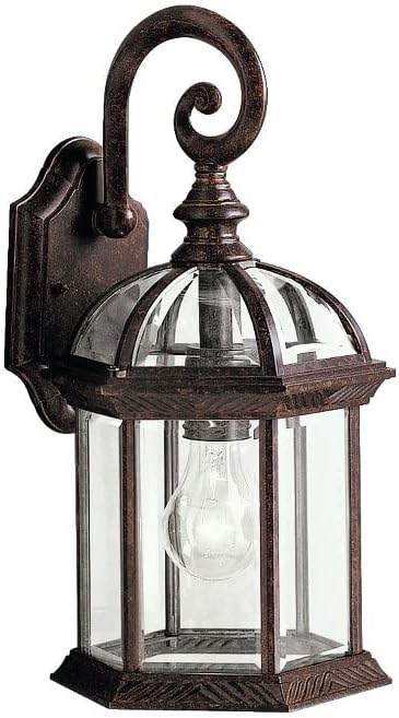 Kichler New Street Series 08 Outdoor - 1 Light Outdoor Wall Bracket - with Traditional Inspirations - 15.5 inches Tall by 8 inch