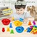 NAODONGLI Counting Color Sorting Toys Animals Matching Games with Rainbow Bowls,Preschool Learning Educational Montessori Sensory Training Christmas Stocking Stuffers Gifts for 3 4 5 Year Old Toddlers