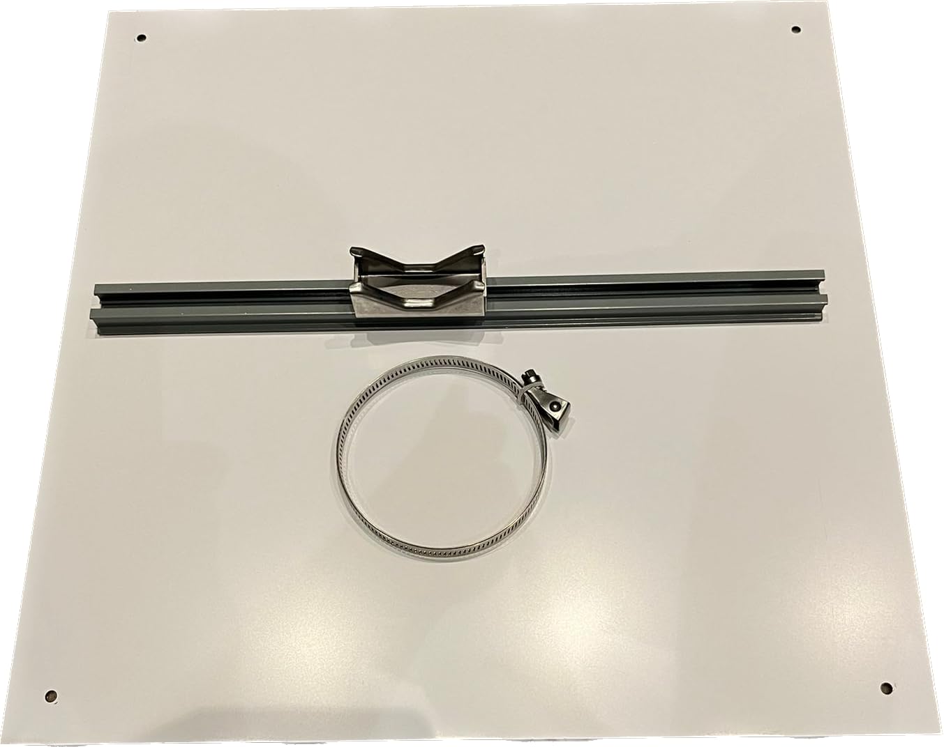 Sign Post Fixings Kit, includes 1 Screwband 200mm, 1 Channel Clamp, 1 Channel-Taped 400mm, Suitable for All Rigid Signs