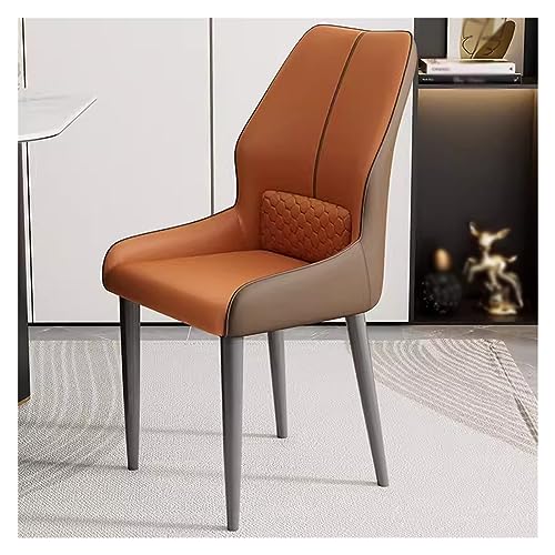 Sillas de comedor tapizadas modernas de mediados de siglo con patas de metal para cocina, comedor, sillas de escritorio modernas, sillas de salón, sillas de salón sin brazos, sillas de maquillaje de