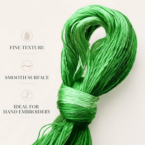 Image of MIINGGUXIUYI Mulberry Silk Floss Embroidery Thread Floss-Cross Stitch Threads China Silk Woven Jewelry Threads DIY Sewing Kits (92)