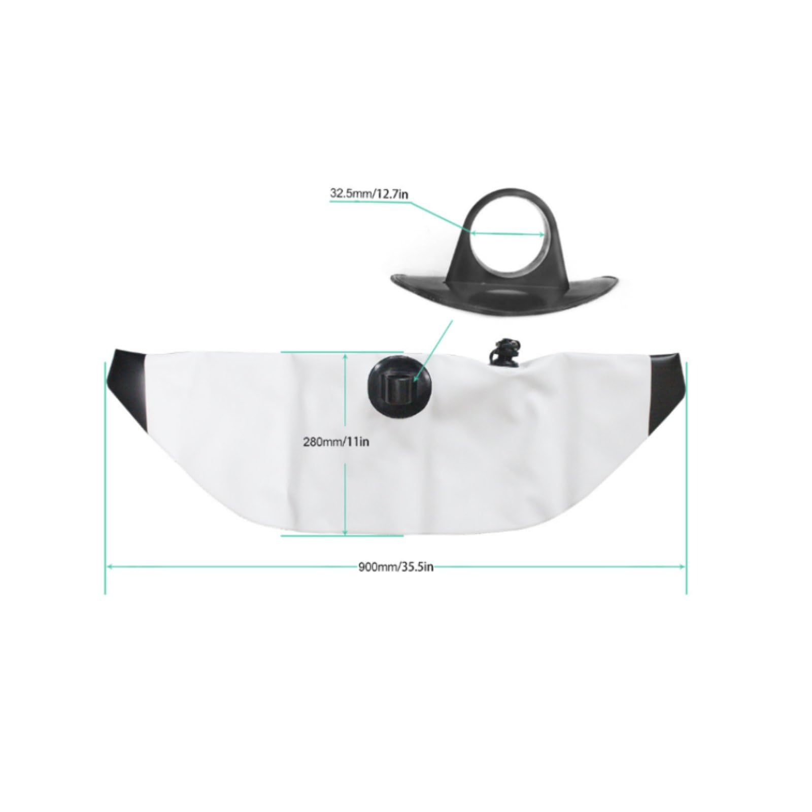 Kayak Stabilisateur Flottant d'Appui Gonflable pour Canoë Matériau PVC Plastique la Stabilité Installation Rapide Convient à la Navigation de Plaisance Apprentissage Loisirs Aquatiques