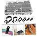ARTIBETTER 200pcs Clips Nylon Cable Clamps Assortment Kit Easy to Install Wire Holders for Home Office Industrial Use Nylon Material Space-saving Design Storage Box
