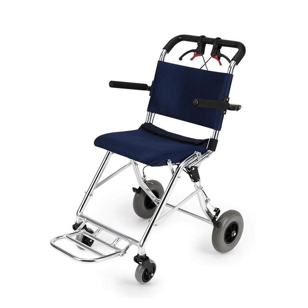 Buy Ultralightweight Wheelchair, Foldable Portable Travel Trolley With