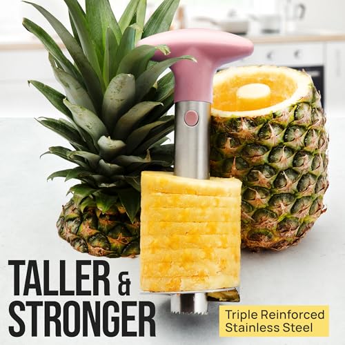 Image of Zulay Kitchen Stainless Steel Pineapple Corer, Slicer & Eye Peeler