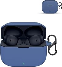 Prolet Silicone Case Compatible with OnePlus Nord Buds 3R – Soft Shockproof Earbuds Cover with Carabiner Hook | 360° Protection, Anti-Scratch, Durable & Lightweight Charging Case (Blue)