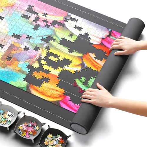Tapis de puzzle portable pour jouer au salon et trier facilement