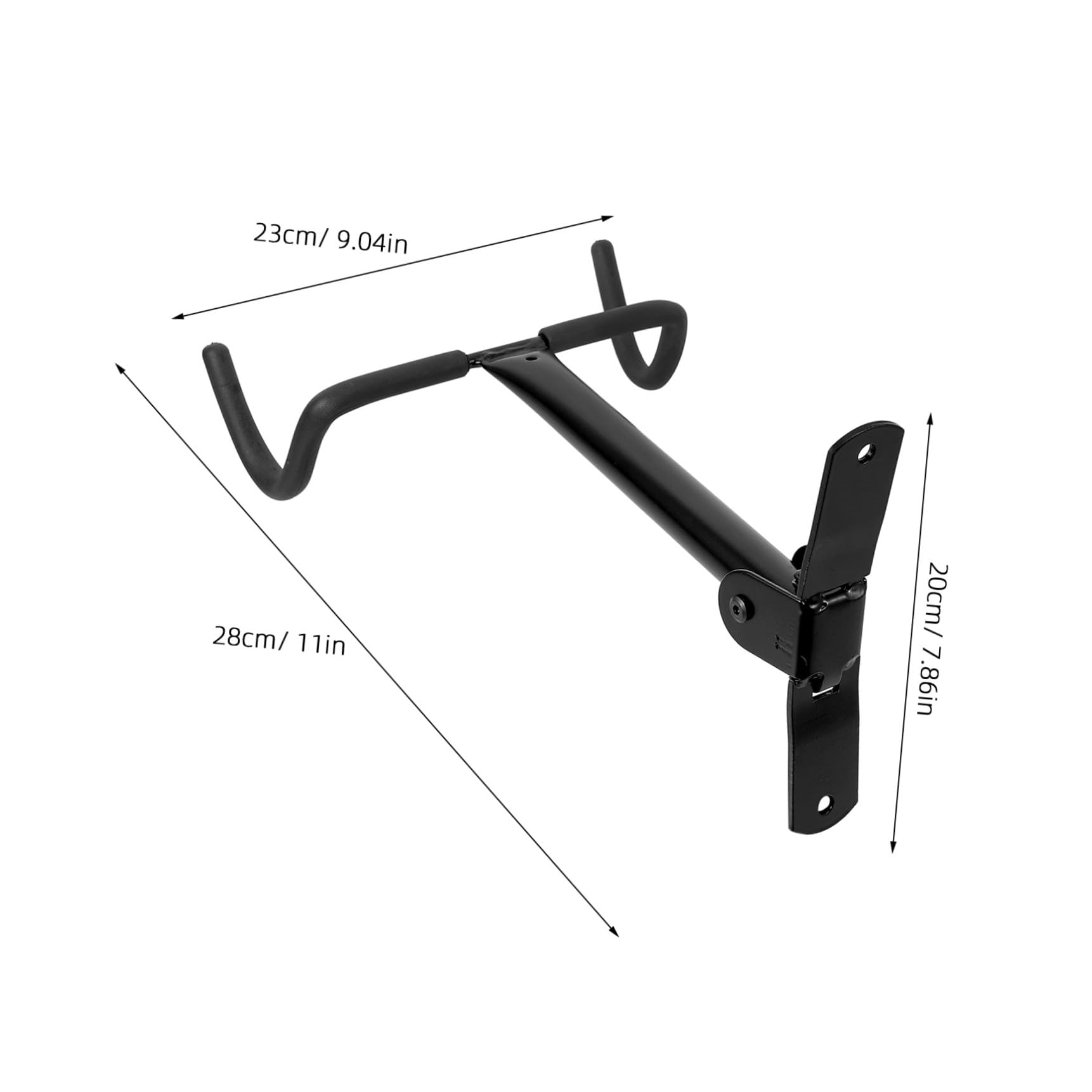 Homoyoyo Gancho para Colgar Bicicletas de Acero Negro, Soporte Plegable Gran Capacidad para Bici Plegable, Adecuado para Hogar y Tienda