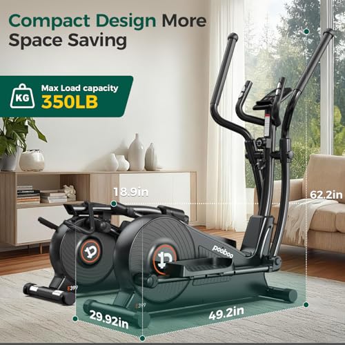 pooboo Foldable Elliptical Machine