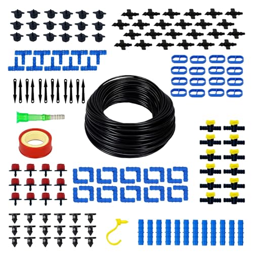 Image of Cinagro Plants Drip Irrigation Kit (20 Plants Kit) Watering Kit for Home Garden, Farming & Agriculture Purposes