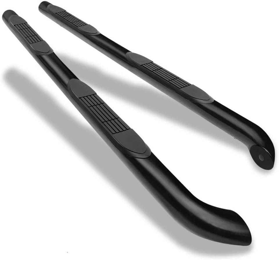 2pcs 3" Step Rail Nerf Bars Running Boards Left Driver Right Passenger Side Round Powder Coated for Nissan for Xterra 2005-2015 2pc Black B2-41A-M200