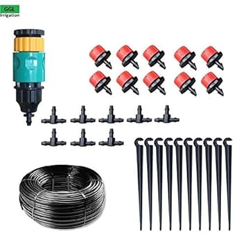 Boundless Automatic Home Garden Mini Watering Sprinklers Kits Flower Pot Micro Drip Irrigation System Balcony Watering Kit system B 20m kit