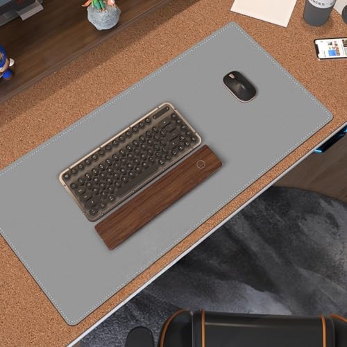NuoNxuo ゲーミングマウスパッド ライティングデスク コンピューターマット 厚さ2mm 長さ70-160 幅30-60cm 自宅 仕事用 大型 矩形 デスクパッド 疲労軽減 滑り止め 防水 防油 断熱 耐久性が良い 5色(D,50x80cm)