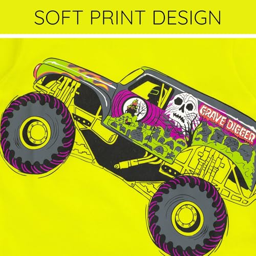 T-shirt Monster Jam haut 3D idée cadeau annivers - 4