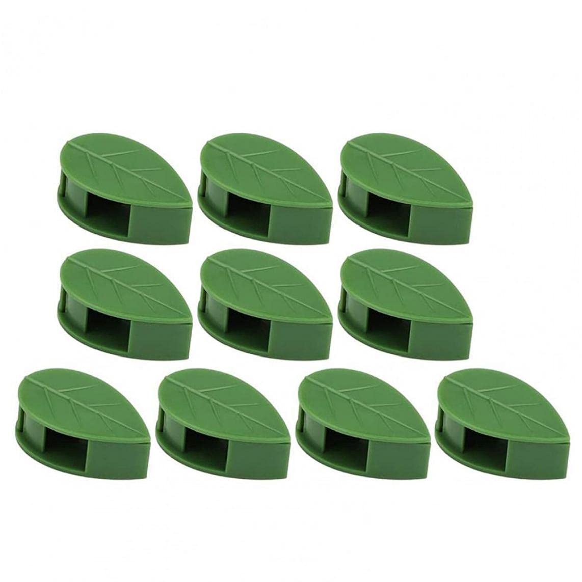 Pinicecore A 10Pcs Plant Climbing Wall Fixer Vines Clips Garden Plant Leaf Shape Clip Self-Dhesive Household Plant Wall Climbing Vine Holder