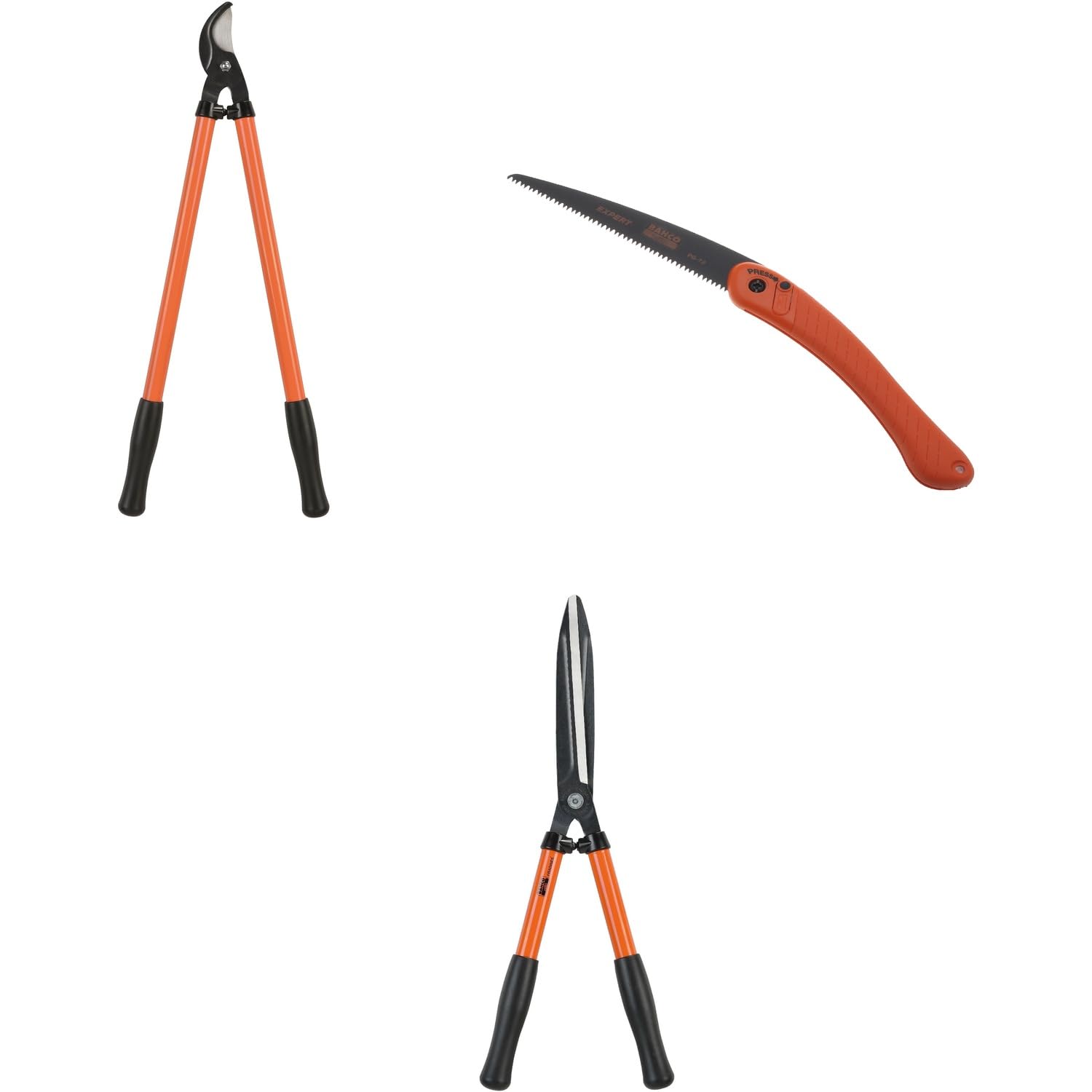 Kit cisaille P59-25-F, ébrancheur P140-F et scie arboricole PG72 compatible avec Bahco