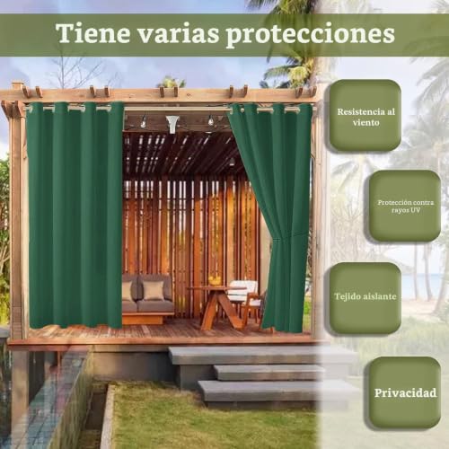 Cortinas de exterior para evitar miradas vecinas y proteger muebles del sol 5